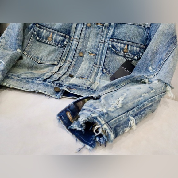 YSL Destroyed Denim Jacket - Picture 7 of 10